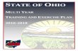 TRAINING AND EXERCISE LAN - ODPS | Ohio … Multi-Year...State of Ohio 5 Multi-Year Training and Exercise Plan Limited Distribution CONTENTS State of Ohio State of Ohio Multi Year