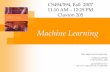 Introduction to Machine Learning - UTKweb.eecs.utk.edu/~leparker/Courses/CS594-fall07/handouts/... · Machine Learning Slides adapted (and extended) from: ... Sensor fusion: Combine