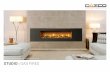 STUDIO GAS FIRES - The Fireplace Fire Brochures/Gazco... · STUDIO | GAS FIRES. Studio 3 Edge, Glass Fronted with Black Reeded lining and white stones fuel bed