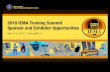 2018 IEMA Training Summit Sponsor and Exhibitor … · 2 2018 IEMA Training Summit Sponsor and Exhibitor Opportunities The 22nd annual IEMA Training Summit will be held Sept. 4-6