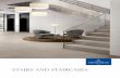 STAIRS AND STAIRCASES - Villeroy & Boch · Stairs and staircases ... first and last step in a staircase can be executed in differ- ... that are free-standing at one or both ends.