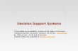 Decision Support Systems - unipi.it · Decision support ... Retail shop wants to find out : ... Decision Support Systems - On-Line Analytical Processing
