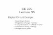 EE 330 Lecture 36class.ece.iastate.edu/ee330/lectures/EE 330 Lect 36 Spring 2018.pdf · • Properties of Logic Families • Characterization of CMOS ... These applications generally