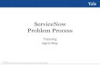 ServiceNow Problem Process - its.yale.edu · Problem Sources Problem Sources Incident Management - Tier 1 { Identified by the service desk. Incident Management - Tier 2+ { Identified