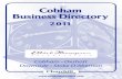 2011 Cobham Directory - dagraphics.co.uk · 164 •portsmouth road cobham ... estate & letting agents fencing & timber supplies fencing contractor flooring contractors florists food
