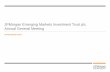 JPMorgan Emerging Markets Investment Trust plc … · JPMorgan Emerging Markets Investment Trust plc Annual General Meeting 24 November 2017 Austin Forey, Portfolio Manager