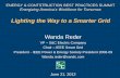 Lighting the Way to a Smarter Grid - COE Clean Energycleanenergyexcellence.org/wp-content/uploads/WandaReder... · Lighting the Way to a Smarter Grid Wanda Reder VP – S&C Electric