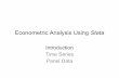 Econometric Analysis Using Stata - ReSAKSS Asia 3... · Stata: Data Analysis and Statistical Software