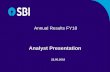 Analyst Presentation - sbi.co.in · 3 Contents Financial Performance Digital Banking Financial Inclusion Wealth Management & Transaction Banking Subsidiaries Balance Sheet