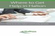Where to get help in halton - Halton Newcomer Strategy to Find Help In... · 3 Financial assistance/social services Halton Region - Halton Region offers a number of programs to individuals
