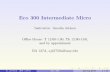 Eco 300 Intermediate Micro - State University of New …aj4575/eco300_2010/Lecture... · Eco 300 Intermediate Micro ... than the value. The total consumer surplus is 6 + 5 + 4 + 3