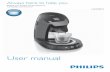User manual - Philips · Flushing the machine to fill the boiler ... result in different amounts of froth and different froth qualities. For the best result, ...