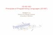 03-60-440 Principles of Programming Languages (2016F)cs.uwindsor.ca/~jlu/440/440overview2016.pdf · 2016-09-11 · 03-60-440 Principles of Programming Languages (2016F) Jianguo Lu