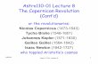 Astro110-01 Lecture 8 The Copernican Revolution … · Astro110-01 Lecture 8 The Copernican Revolution (Cont’d) or the revolutionaries: Nicolas Copernicus (1473-1543) ... • Noncircular