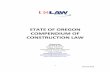 COMPENDIUM OF ALABAMA CONSTRUCTION LAW · COMPENDIUM OF OREGON CONSTRUCTION LAW ... damages for delay; (8) scope of work; and (9) ... Beri, Inc. v. Salishan Properties, Inc., ...