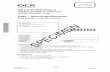 OCR AS Level Chemistry A (H032/01): Breadth in chemistry … · AS Level Chemistry A. H032/01 Breadth in chemistry . Sample Question Paper . Date ...