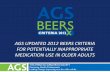 AGS UPDATED 2012 BEERS CRITERIA FOR …sbgg.org.br/wp-content/uploads/2014/10/updated-beers-criteria.pdf · ags updated 2012 beers criteria for potentially inappropriate medication