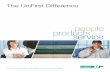 people products servce l - UniFirst · guarantee your satisfaction. When you compare carefully, you’ll choose UniFirst. ... Our Essentials of Service To say that UniFirst Team Partners