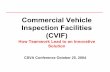 Commercial Vehicle Inspection Facilities (CVIF) · Peter Hurst, Director Carrier Safety & Enforcement ... paperwork • Expansion ... – Cover entire inspection area with white durable