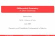 Differential Geometry A Short Summary - polito.it · Diﬀerential Geometry A Short Summary Basilio Bona ... Diﬀerential geometry is closely related with ... bracket as the operator