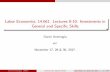 14.661 F17 Lectures 8-10: Investments in General and ... · Daron Acemoglu. MIT. November 17, 28 & 30, 2017. ... Start with the asymmetric Nash solution to bargaining with the bargaining