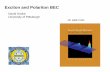 Exciton and Polariton BEC - University of Cambridge · because this minimizes exchange energy for repulsive boson interactions. Many disagree, say BEC is unique in not requiring particle