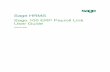 Sage HRMS Sage 100 Payroll Link · Sage HRMS . Sage 100 ERP Payroll Link . User Guide. February 2015 . This is a publication of Sage Software, Inc. Document version: January 30, ...