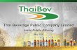 Thai Beverage Public Company Limitedthaibev.listedcompany.com/misc/presentations/others/ipo... · Thai Beverage Public Company LimitedThai Beverage Public ... Strong portfolio of
