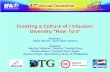 Creating a Culture of Inclusion: Diversity “How To’s” · Creating a Culture of Inclusion: Diversity “How To’s ... It used to be called cultural diversity ... Diversity assumes