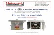 NRTL / Listed Rectifiers Files/NRTL ELT Listing.pdf · A Hometown American Product CATHODIC PROTECTION RECTIFIERS NRTL / Listed Rectifiers ETL Listed Conforms to UL STD 1012 Certified