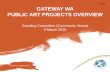 TA33 GATEWAY WA PUBLIC ART PROJECTS OVERVIEW · 1. City noise walls on Leach Highway . 2. Redcliffe Park Wall Applied Art . 3. Land Art Gateway . BACKGROUND 4. Earth Ribbon . 5. Sky