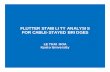 FLUTTER STABILITY ANALYSIS FOR CABLE-STAYED BRIDGESuet.vnu.edu.vn/~thle/Flutter Analysis Presentation.pdf · FLUTTER STABILITY ANALYSIS FOR CABLE-STAYED BRIDGES ... Effects of aerodynamic