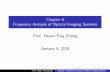 Chapter 6 Frequency Analysis of Optical Imaging Systemsteacher.yuntech.edu.tw/htchang/Chapter6.pdf · Chapter 6 Frequency Analysis of Optical Imaging Systems Prof. Hsuan-Ting Chang