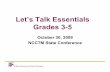 Let’s Talk Essentials Grades 3-5 - NCWiseOwlmath.ncwiseowl.org/UserFiles/Servers/Server_4507209... · Let’s Talk Essentials Grades 3-5 ... Explain results from simple probability