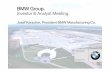Investor & Analyst Meeting. - BMW Group · Investor & Analyst Meeting at plant Spartanburg, ... Paint Shop: • Using water ... Presentation-Engl-Josef Kerscher-Final.ppt ...