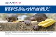 REPORT ON LANGUAGE OF INSTRUCTION IN … · Introduction ... Language of Instruction in Multilingual Contexts ... UNESCO United Nations Educational, Scientific, and Cultural Organization