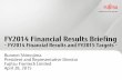 FY2014 Financial Results Briefing - Fujitsu Global · FY2013 65.2 35.5 54.1% 1,473.37 ... Intensification of cost and quality management ... Expanding sales of Image filing solution
