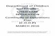 Department of Children and Families CHILD CARE REGULATION ... Care Continuity... · Department of Children and Families CHILD CARE REGULATION Continuity of Operations Plan (C.O.O.P)