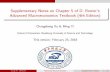 Supplementary Notes on Chapter 5 of D. Romer’s Advanced ... · Supplementary Notes on Chapter 5 of D. Romer’s Advanced Macroeconomics Textbook (4th Edition) Changsheng Xu & Ming