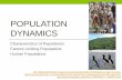 Population Dynamics - Bio Resource Site · POPULATION DYNAMICS ...  ... What can age structure diagrams tell us about the population?  ...
