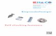 Einpressbefestiger - HA-CO GmbH · The self clinching fastener, ... Special clinching fasteners, spacers and panelfasteners $$ Technical specifications and installation guideline