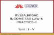 BVZ6A,BPG6C INCOME TAX LAW & PRACTICE-II … · BVZ6A,BPG6C –Income tax law & practice-II 03 ... Income from sub letting of house property or rent of vacant land is income from