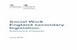 Social Work England secondary legislation · Social Work England secondary legislation – general assessment of impacts Policy Area Regulation of social workers in England Lead Department