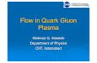Flow in Quark Gluon Plasma - National Centre for … · Quark Gluon Plasma (after micro seconds of Big Bang) Big Bang vs. Little Bang Figure adopted from http ... ¾An almost perfect
