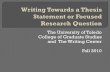 The University of Toledo College of Graduate Studies … · They Say, I Say: The Moves That Matter in Academic Writing by Gerald Graff and Cathy Birkenstein Academic Writing for Graduate