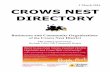 1 March 2016 CROWS NEST DIRECTORYcrowsnest.info/images/Directory/Directory-2016-03-01-60pp.pdf · CROWS NEST DIRECTORY Businesses and Community Organisations ... Aussie Pooch Mobile