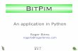 BitPimbitpim.sourceforge.net/papers/baypiggies/bitpim-piggies.pdf · 20,000 words of online help bitpim.org. Specifications ... ffmpeg ð multi-media format conversion InnoSetup ð