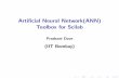 Artificial Neural Network(ANN) Toolbox for Scilab · Introduction to ToolBox Developed by Ryurick M.Hristev and Updated by Allan Cornett Can be downloaded from the website ANN ToolBox