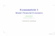 Econométrie 1 - Michel Beine a l'econometrie Luxembourg 200… · Econometrie 1 – p. 1/´ ?? Manuel La partie économétrique du cours d’économétrie I et Analyse des données