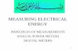 MEASURING ELECTRICAL ENERGY - kau electrical... · MEASURING ELECTRICAL ENERGY ... The average power in one cycle of AC voltage and current ... Wattmeter connection for a three phase,